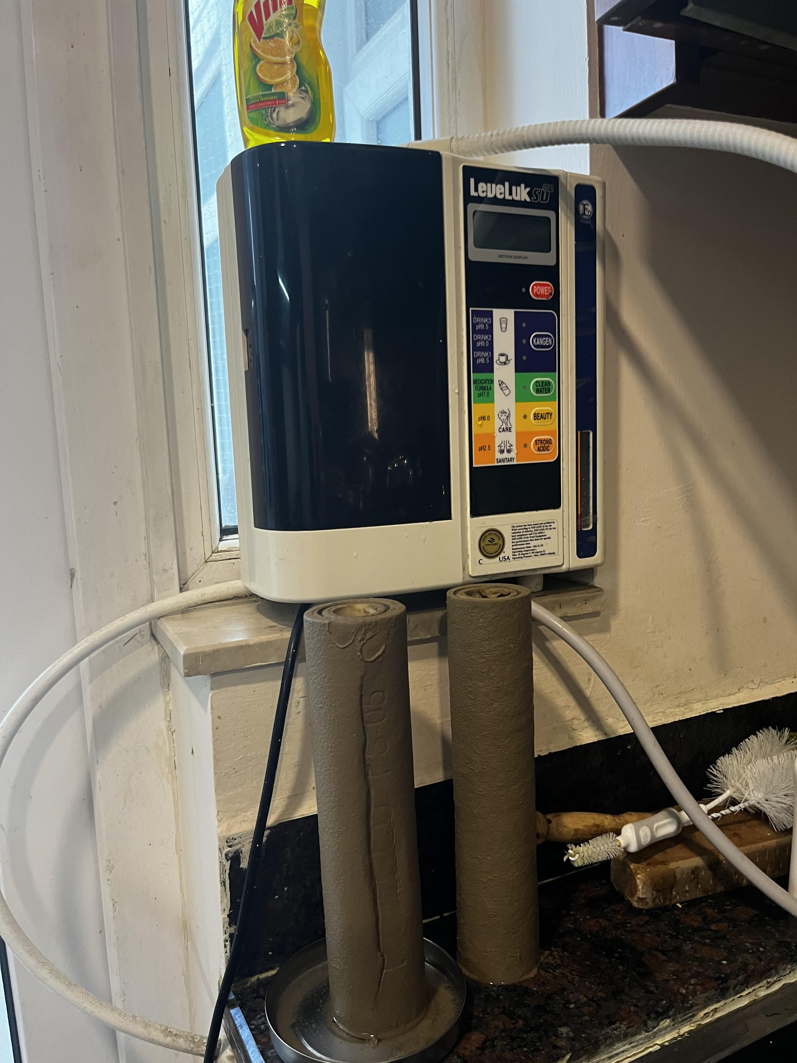 Technician servicing RO